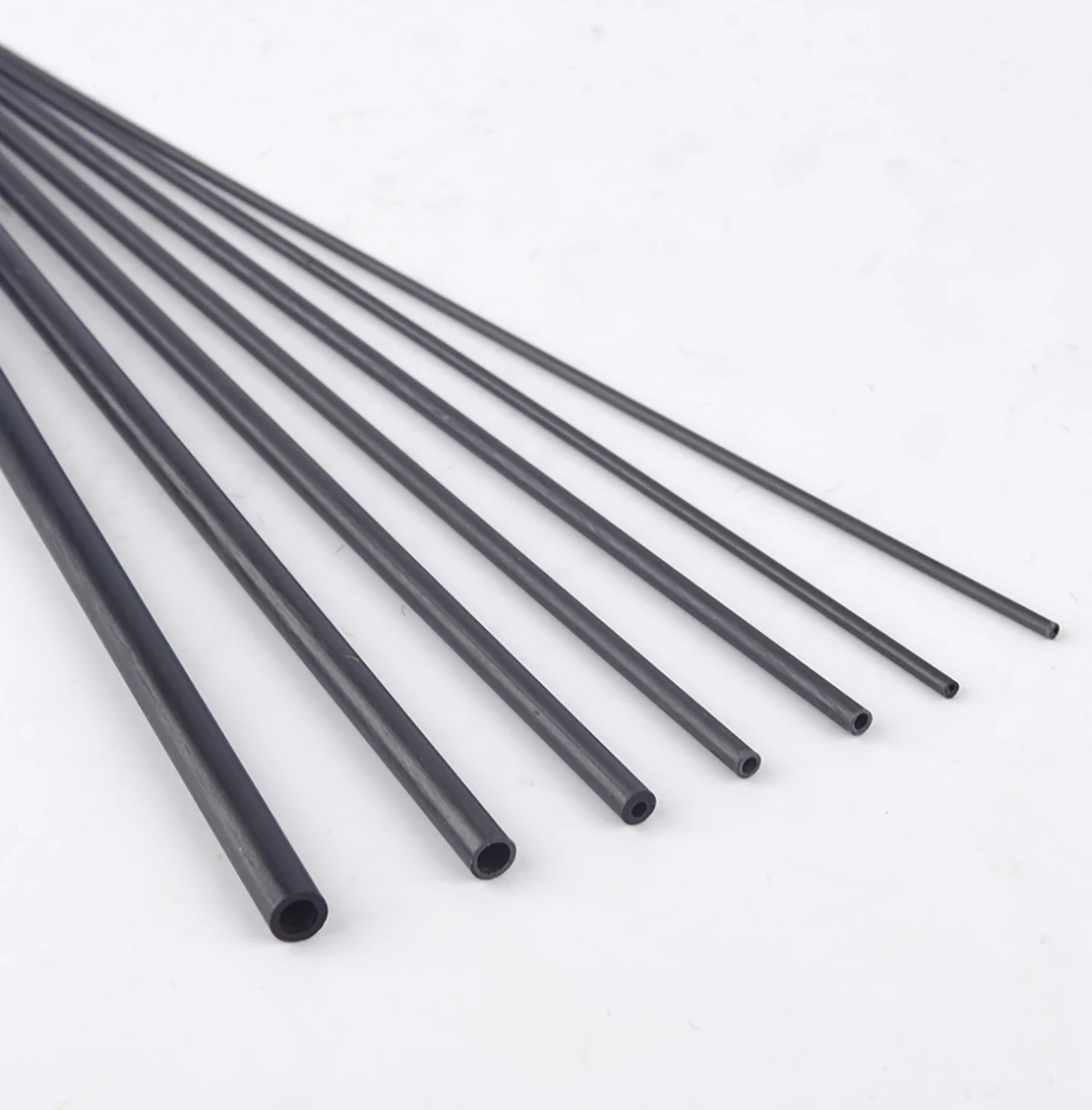 Hollow Carbon Fiber Round Rod ID 1/2/3/4mm Circular Tube DIY Handmade Model Part Accessory Length 200mm