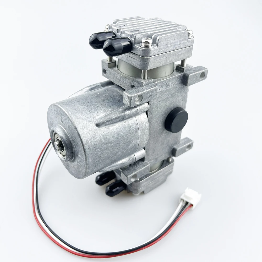 سوبر ارتفاع ضغط PF-08DH DC24V مصنع صناعة الأجهزة المخصصة مضخة المكبس مزدوجة الرؤوس لنقل الهواء