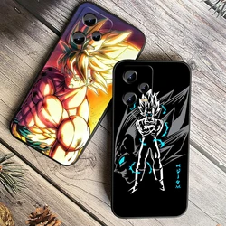 D-Dragon Ball Z Anime Goku For Xiaomi Redmi Note 13 12R 12 12S Turbo 11 11T 11S 10 10S Pro Plus 5G Black Back Phone Case