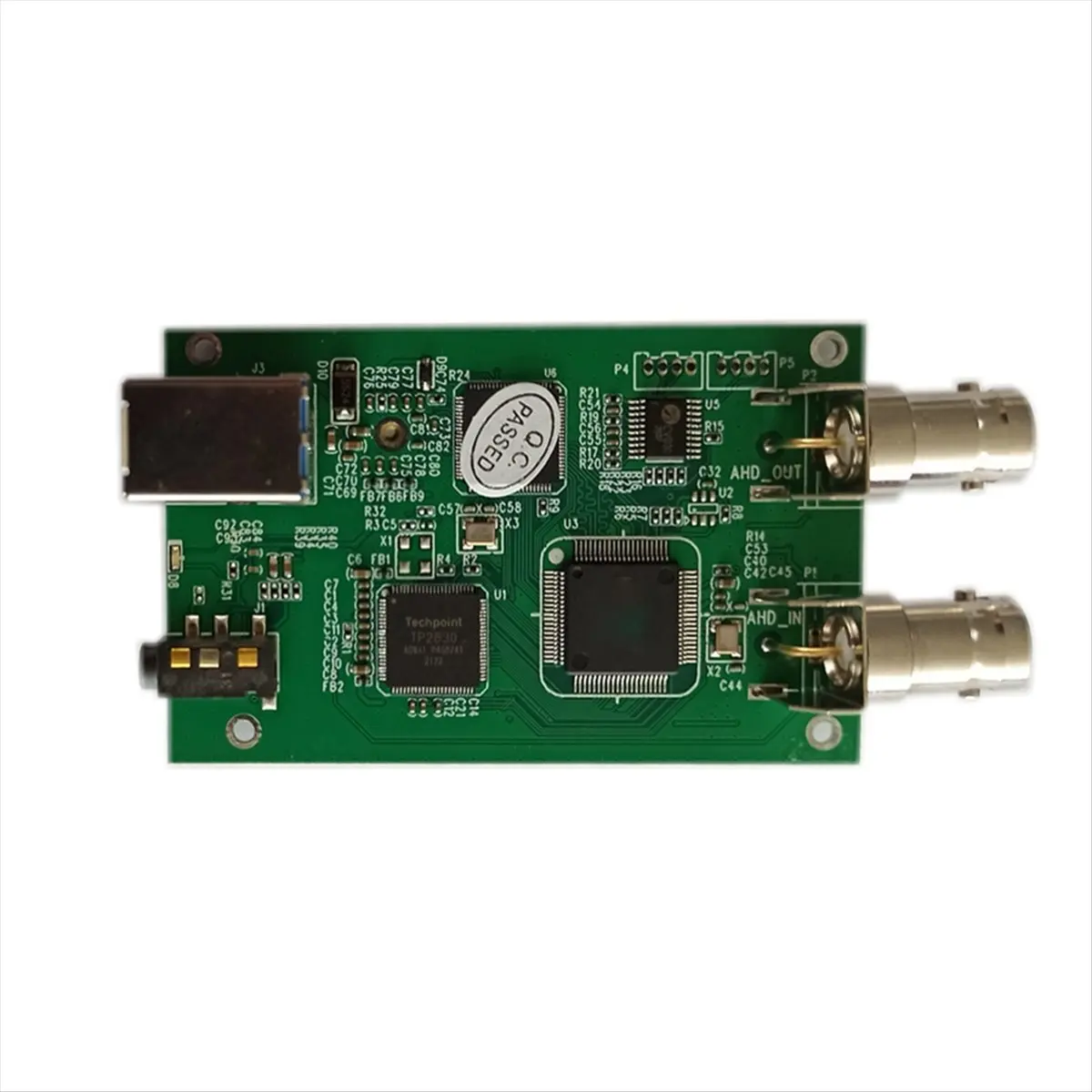 

Конвертер видео AB25 AHD CVBS CVI TVI в USB, модуль карты захвата аудио- и видеосигнала AHD, 1080P, аналоговое HD-устройство без драйверов с выходом Loop Out