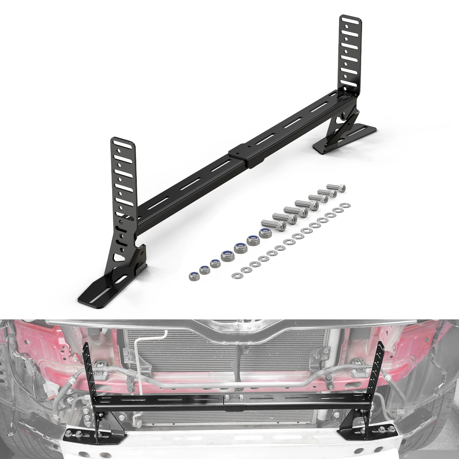 

BEVINSEE High quality steel Front Bumper Light Bracket For Toyota 4Runner 2014-2021 Replaces 52115-35153