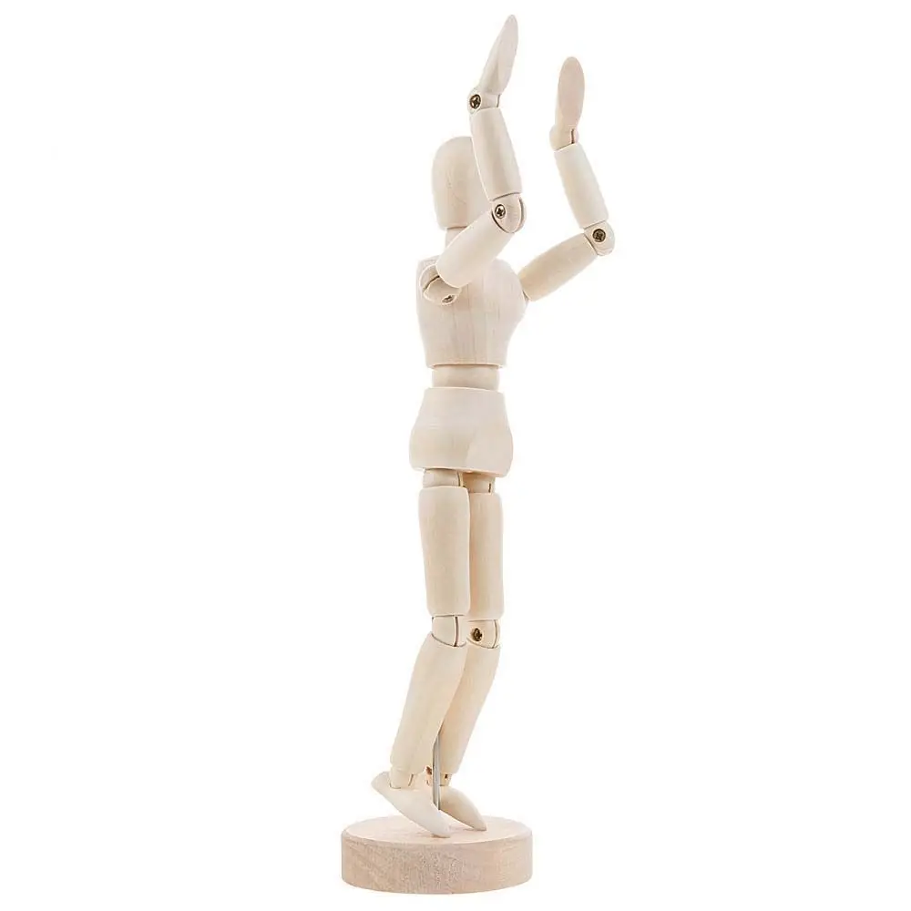 Drawing Polished Artist Art Models Movable Limbs Home Decor Sketch Draw Figure Model Wooden Toy Mannequin Action Toy Figures