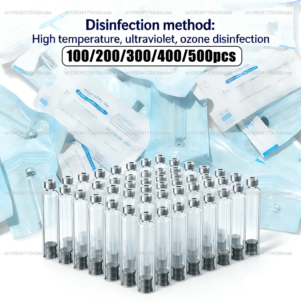 100-500pcs Empty 3ml Cartridges Individual Sealed Packaging Cassette Bottle for Aesthetics Disposable Insulin Bottle
