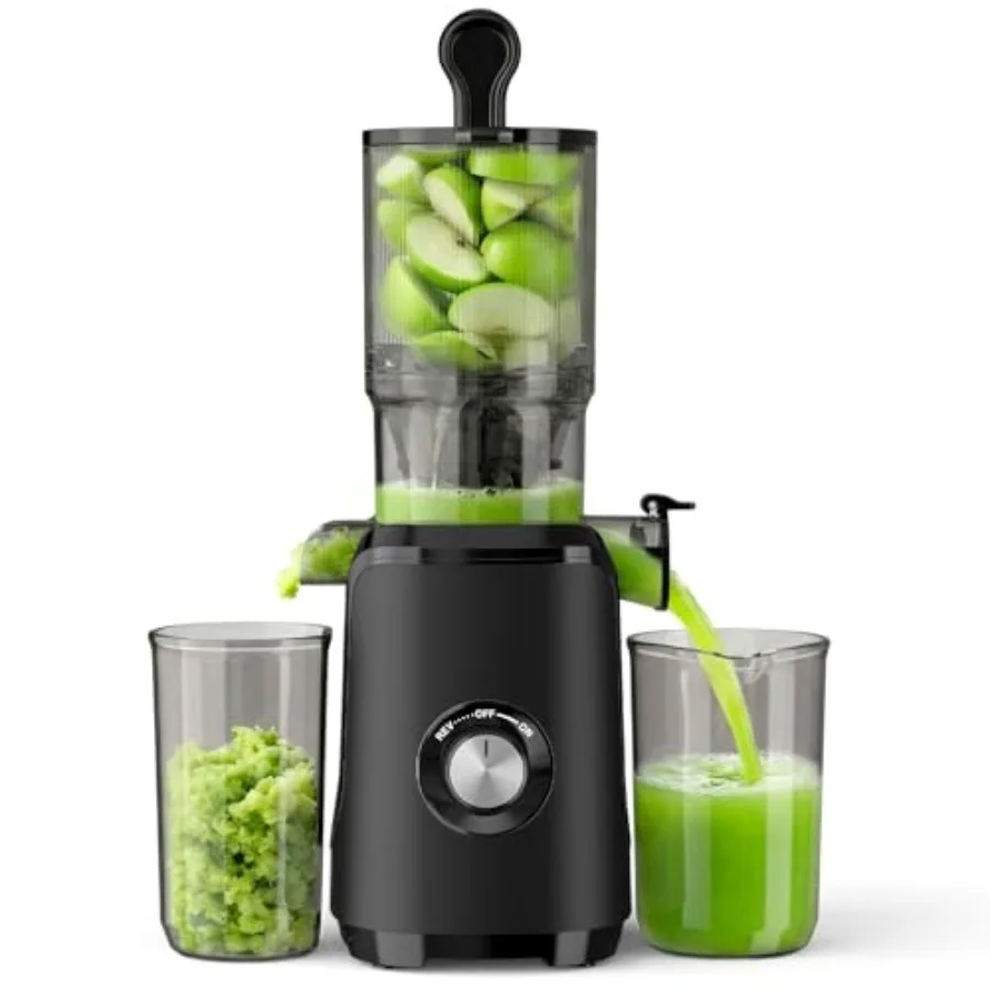 

Cold Press Juicer Machines Masticating Juicer with High Juice Yield Reverse Function Stops Oxidation and Easy to Clean for Vege