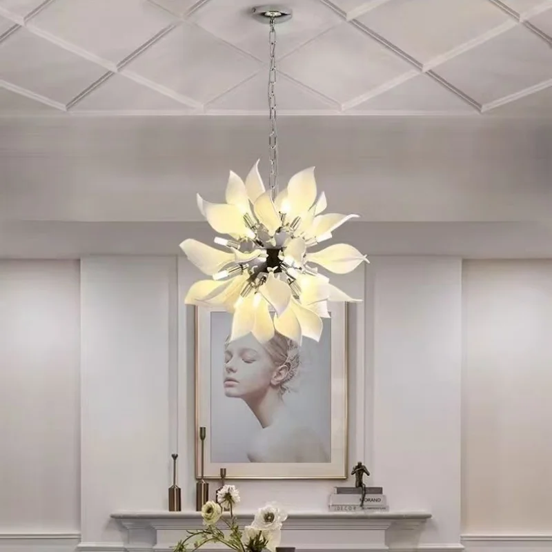 

Nordic Modern Minimalist Circular Petal Dandelion Art Pendant Lighting For Living Room Dining Room Bedroom Creative Fixture