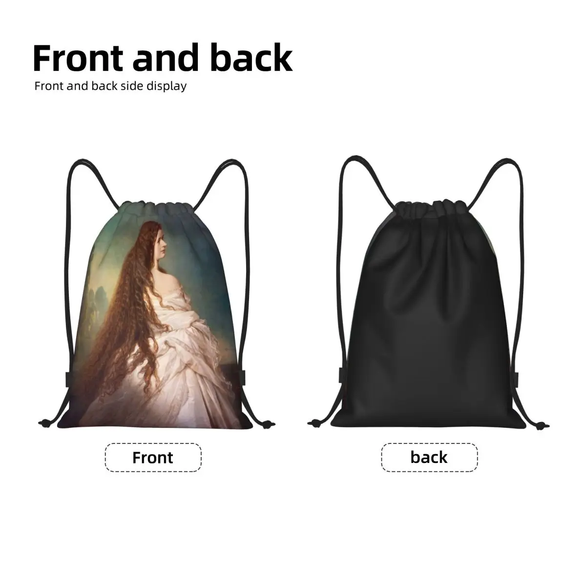 Custom Empress Elisabeth Of Austria Drawstring Backpack Bags Men Women Lightweight Gym Sports Sackpack Sacks for Training