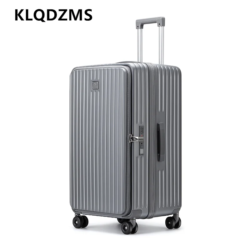 KLQDZMS Zipper Luggage Men's Ultra-lightweight 20-inch Boarding Box 24
