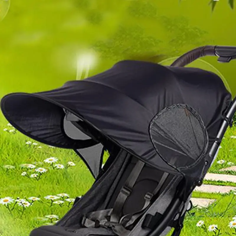 

Stroller Sun Shade UPF50+ UV Protection Canopy Extender Quick-Release Full Coverage Protective Sunshade Baby Daily Supplies