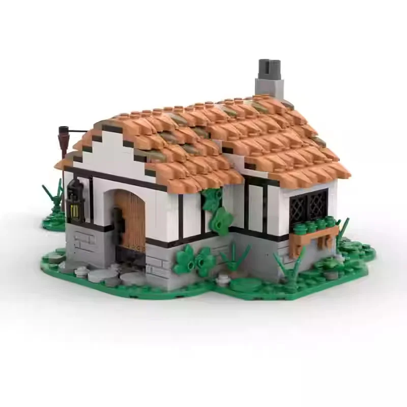 

MOC Architecture Modular Medieval Farmhouse DIY Assembly Toy Building Block Model Children's Birthday Gift Hut