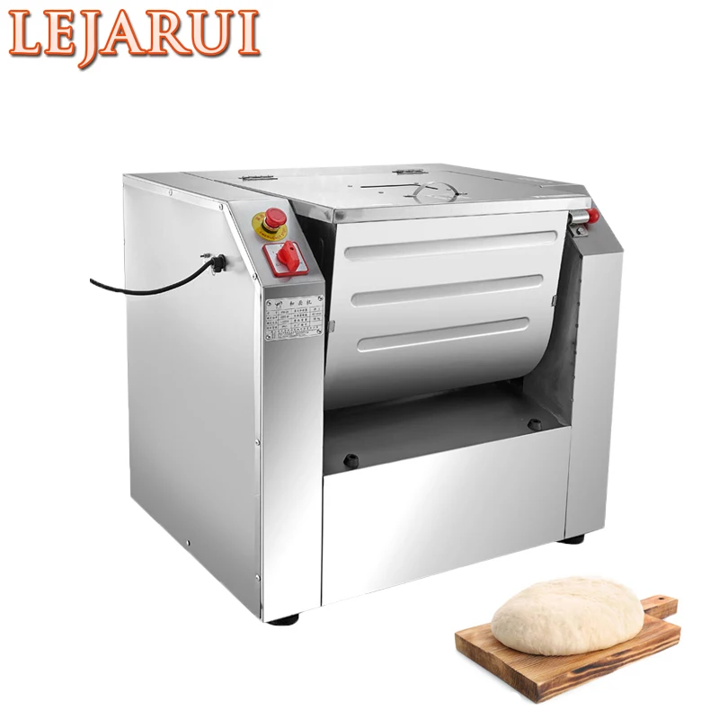 25Kg Flour Mixers Electric Home Dough Mixer Mixing Kneading Machine Stainless Steel Bread Pasta Stirring Maker