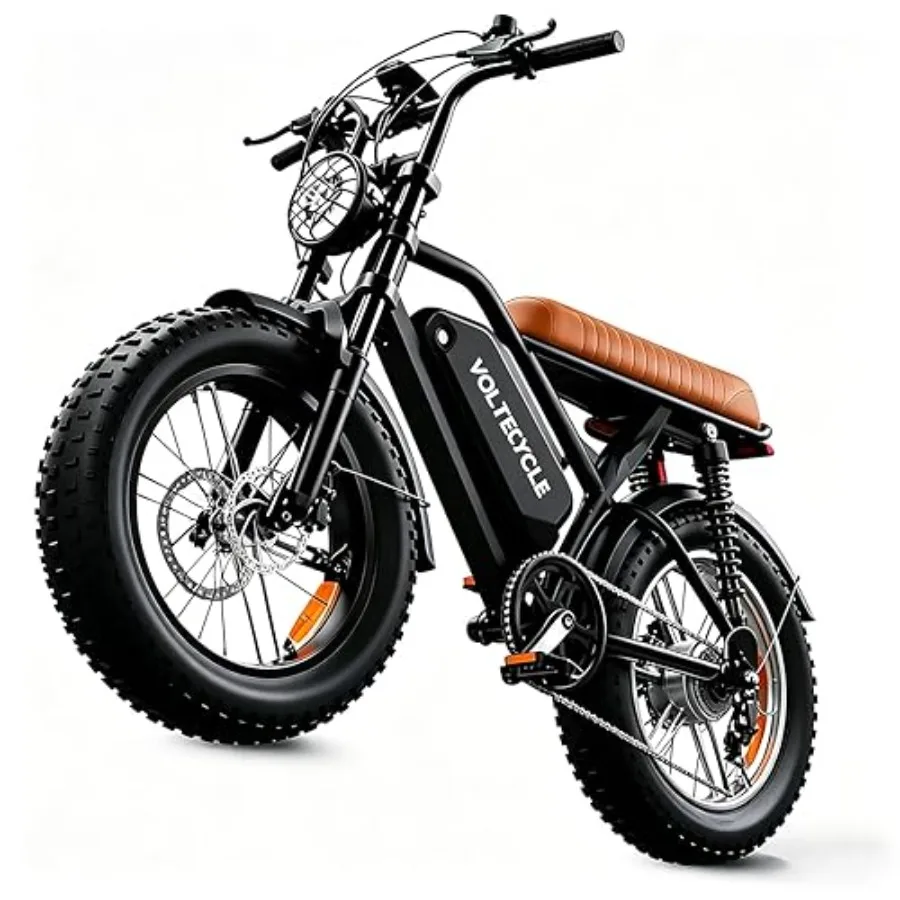 Electric Bicycle for Adults: 1500W motor 28MPH speed 50-mile range removable 48V battery 20/16x4.0 fat tires dual disc brakes i