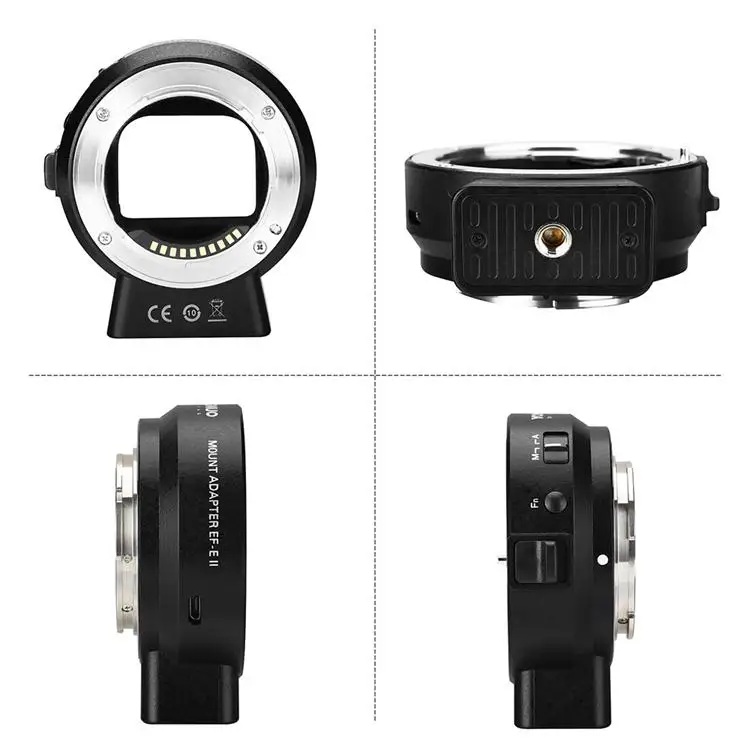 Yongnuo EF-E II auto focus adapter ring for Canon EF Mount lens to for sany E-mount camare a6500 a6400 a9 a7m3 a7r3