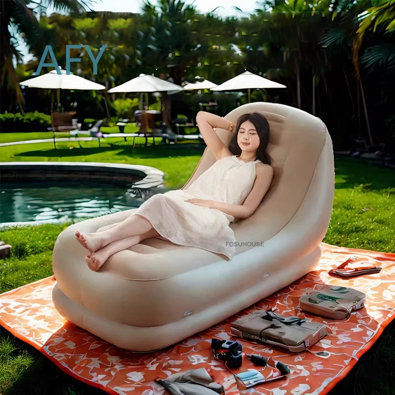 Modern Inflatable Seating for Adults Outdoor Portable Folding Sofa Bed for Japanese Garden Furniture Home Leisure Electric
