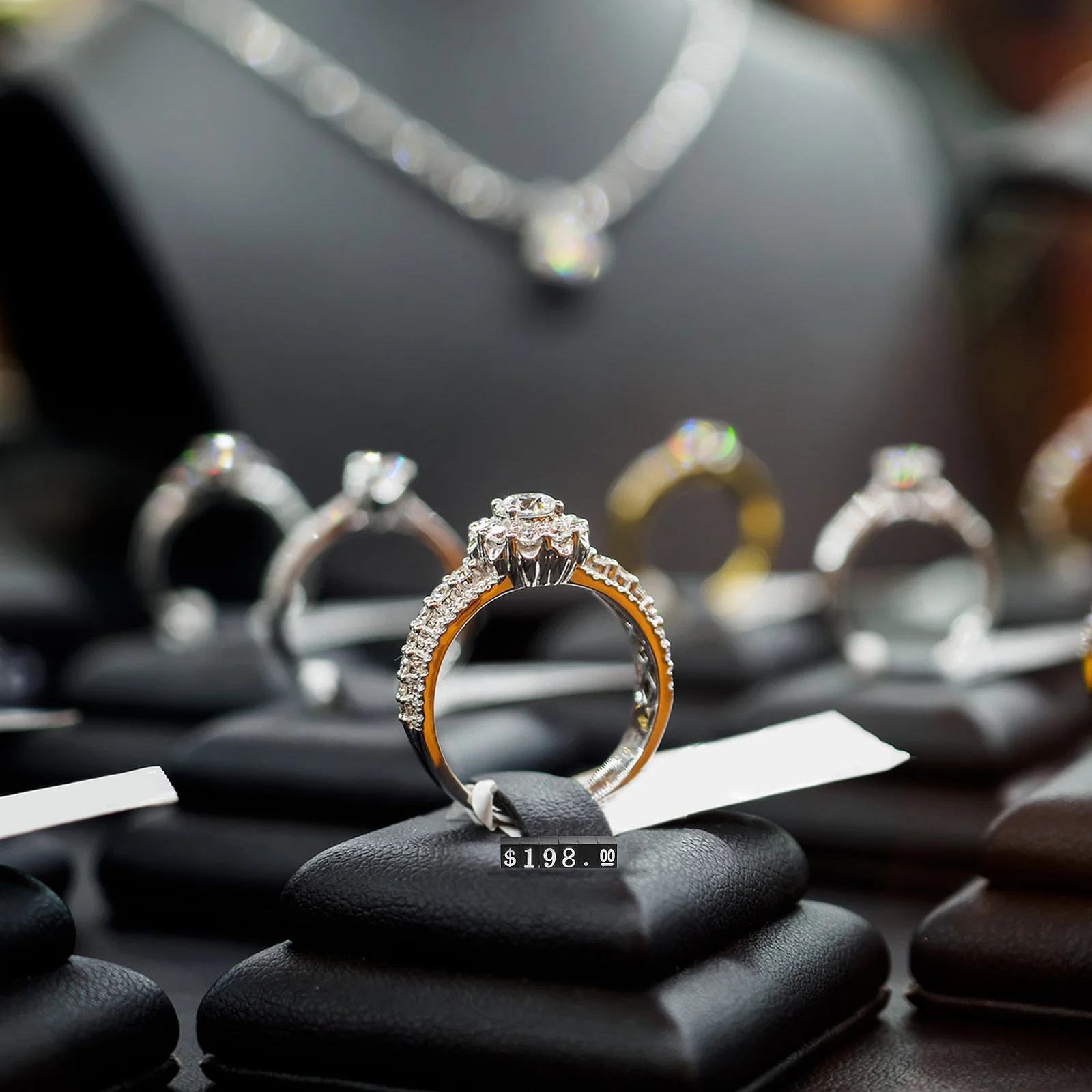 3 قطعة شارة سعر التجزئة مكعب عدة رقم حامل عرض الحروف للمجوهرات وعدادات المتجر حامل عرض عداد التسعير الأبيض #5