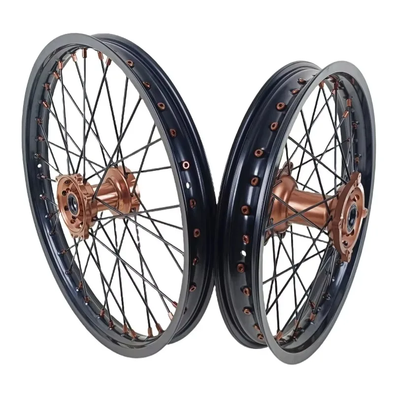 

Brown Hubs Fit 2019 TC/FC/FS 125-450 18/19/21 Wheel Set 7050-T6 Aluminum Alloy Off-Road Motorcycle Wheels