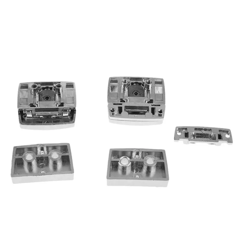 Motorcycle Tour Pak Lock Key Set Silver Hinges and Latch Security Kit for 2009-2013 HD Tour Pak