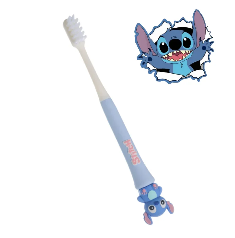 Stitch lindo personaje de anime de dibujos animados creativo de alto valor kawaii cepillo de dientes de cerdas suaves