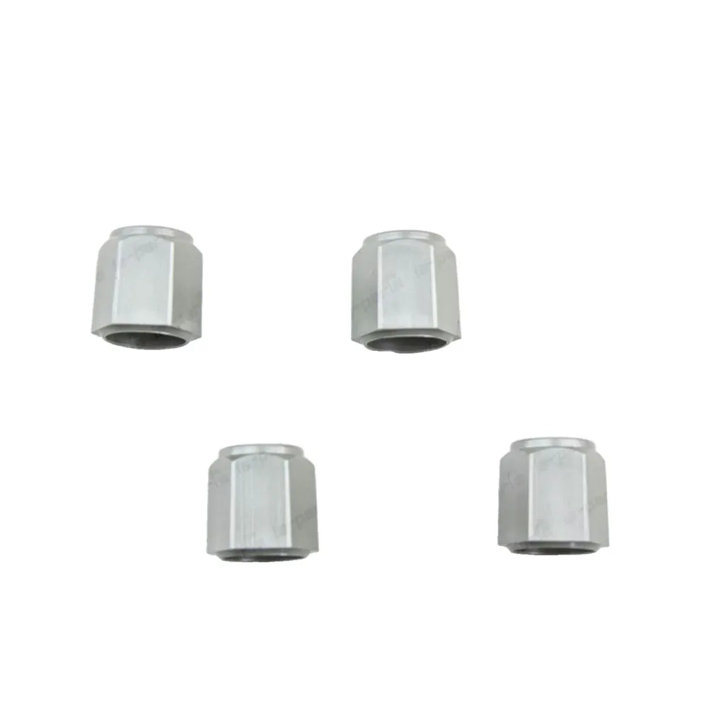 Original Equipment Manufacturer Tire Pressure Valve Cap Set of 4 for Lexus CT200h ES350 LX570 RX350 IS350 Silver