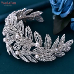YouLaPan Luxury Bridal Headband Woman Headpieces for Wedding Hair Accessories Handamde Head Jewelry Party Bride Headdress HP411