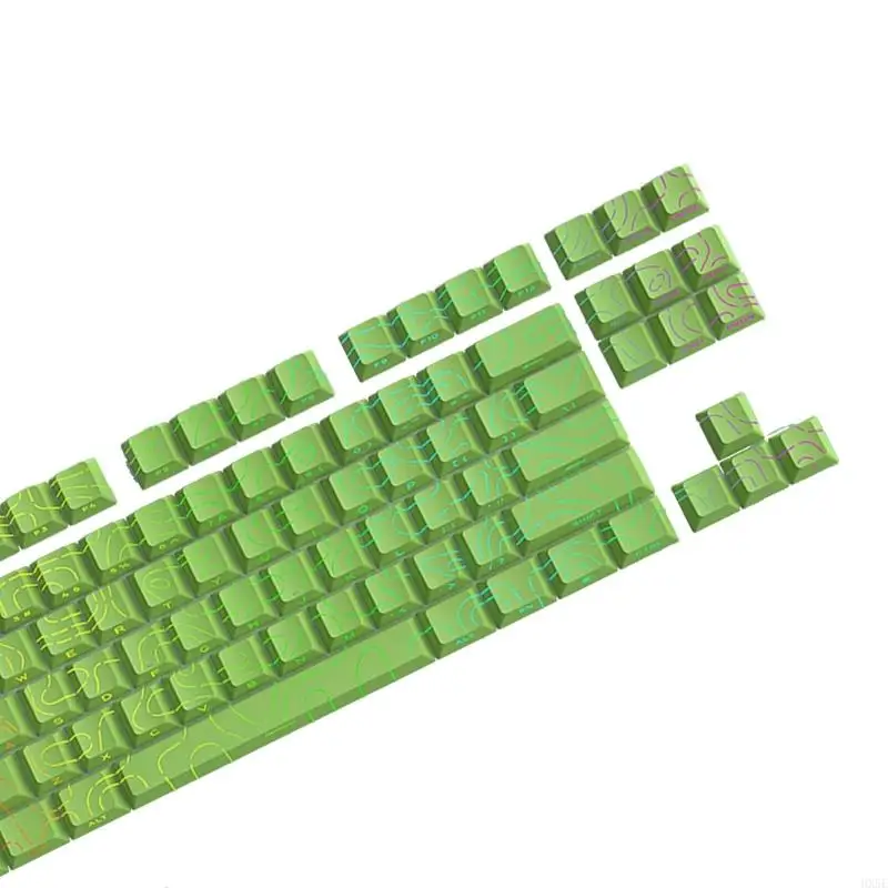 97 Mechanical Keyboard Keycaps PBT Material Side Print Design HX5E