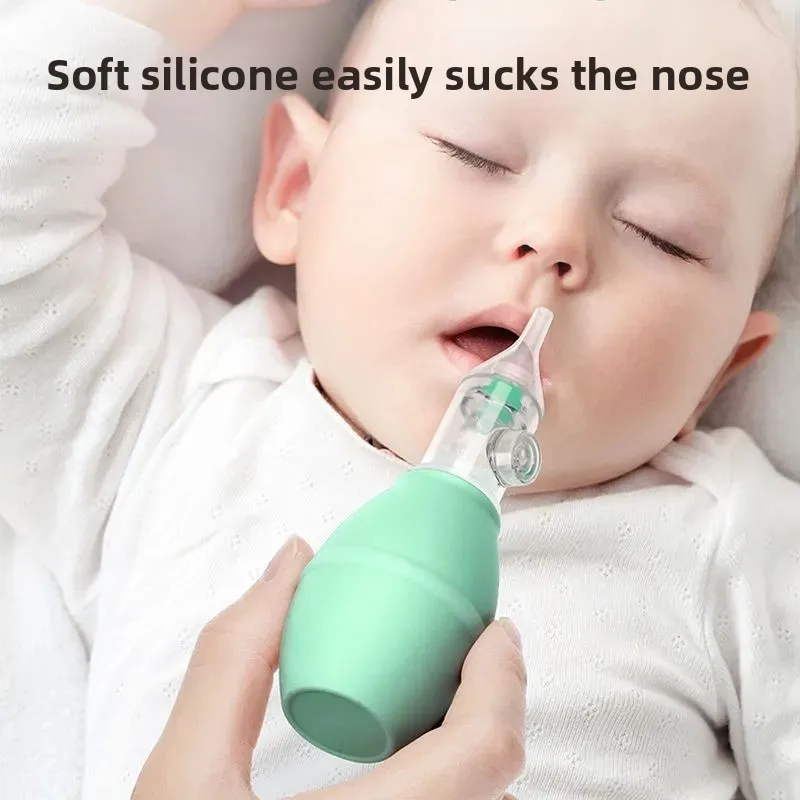 

Baby Nasal Aspirator for Newborns, Manual Mucus Suction Device, Gentle Nose Cleaner for Infant Congestion Relief