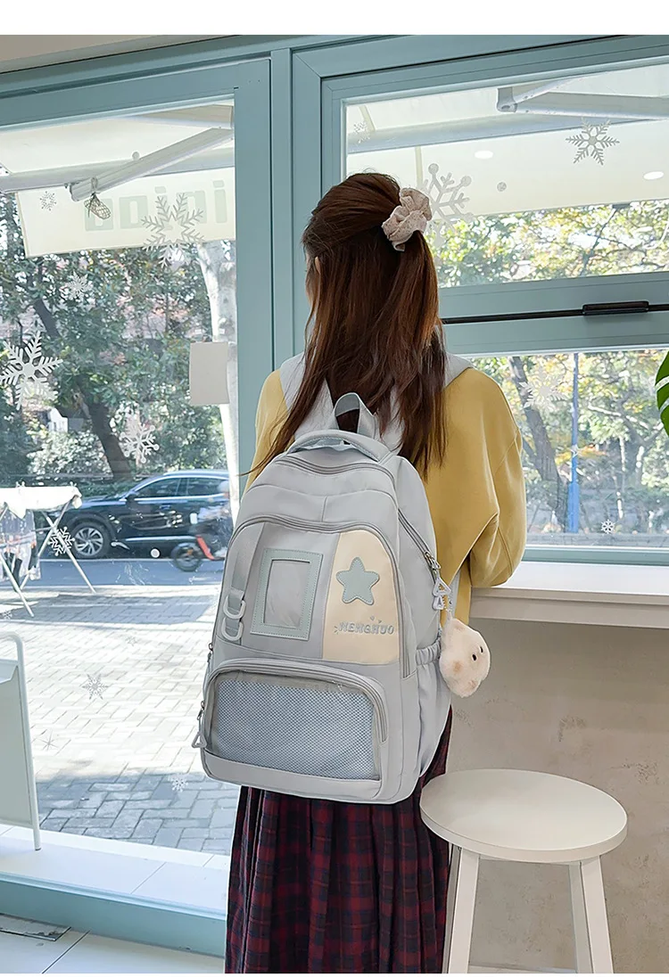 Kawaii Starry Preppy Harajuku Ita Backpack