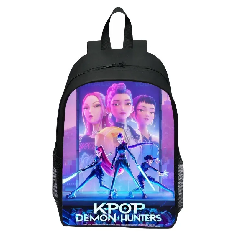 Kpop Demon Hunters Zaino Huntrix K-pop Demon Hunters Rumi Mira Zoey Zaino Astuccio Borsa da scuola Mochila Set Astuccio