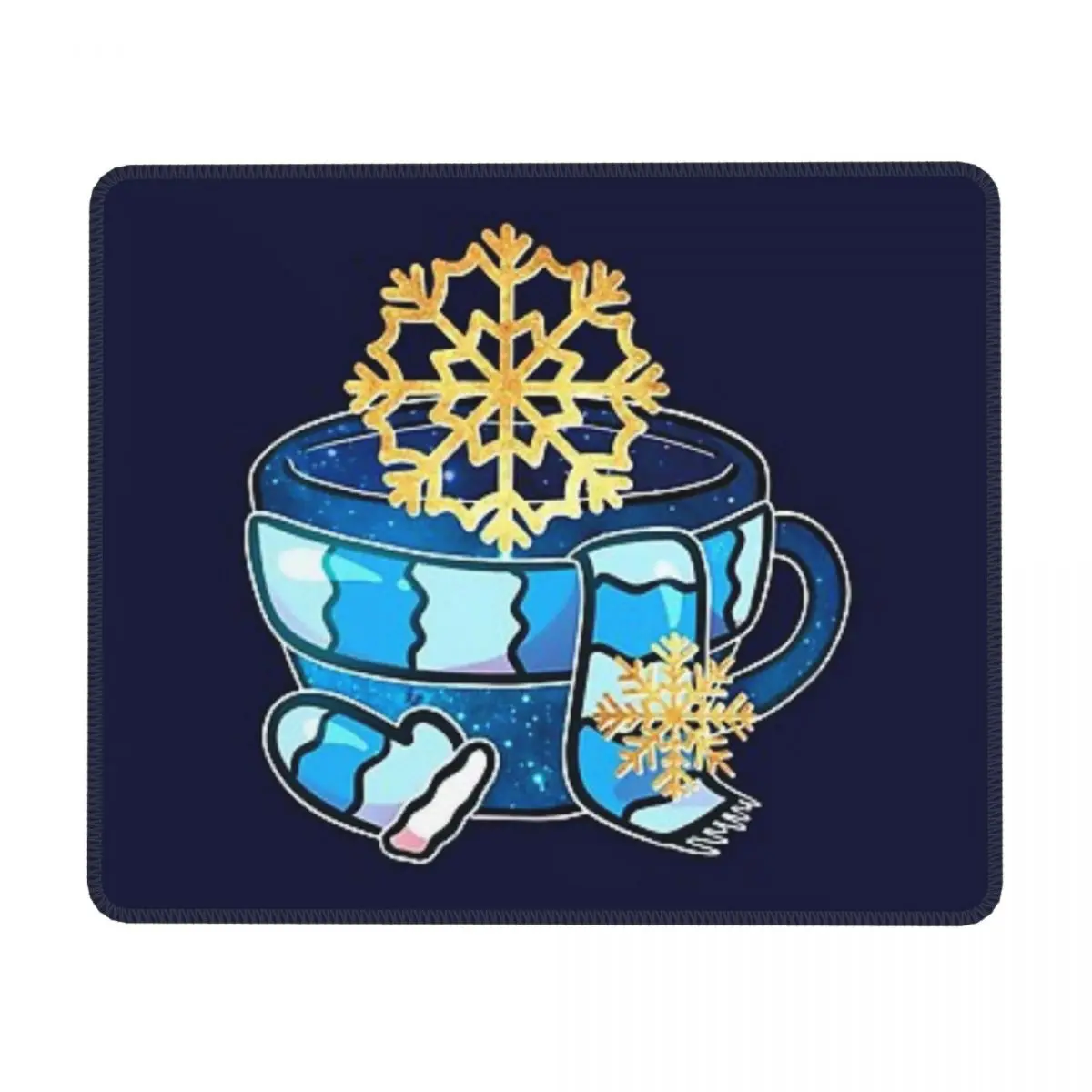 

Cozy Snowflake Teacup Mouse Pad Desk Protector Gamer Keyboard Pc Mouse Pad Extended Mice Keyboards Computer