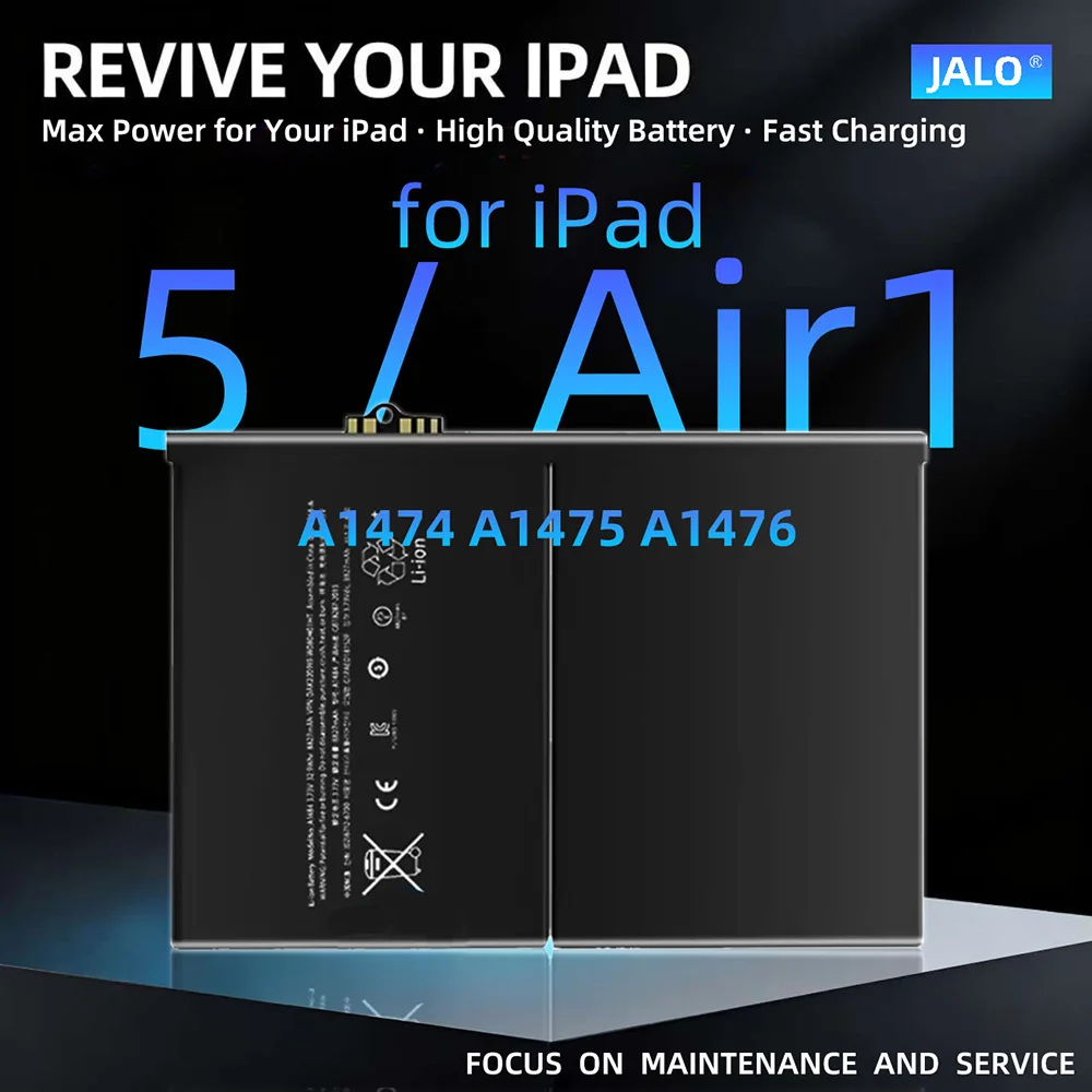 

Аккумуляторы для планшетов JALO для iPad5 2017 A1822 A1823 A1893 air A1474 A1475 A1476 ipad6 2018 A1893 A1954, сменные аккумуляторные элементы