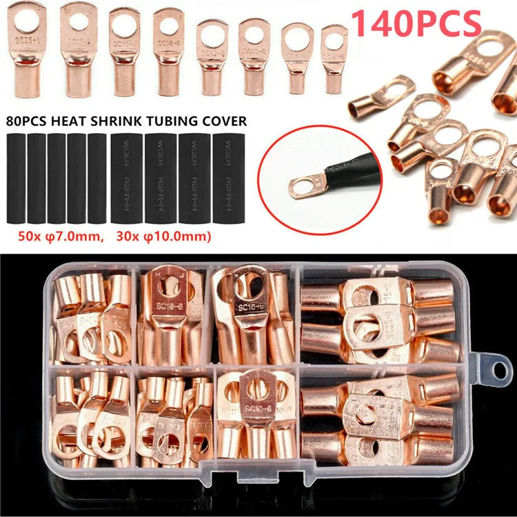 140Pcs Wire Lug Con…