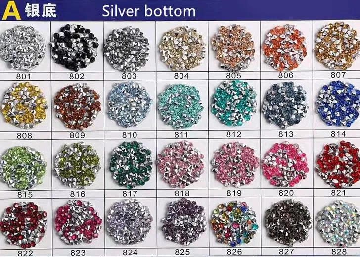 3Mm Rhinestone Strass 100G 14400 sztuk ostre dno żywica diament mieszane kolor kryształu Ab kamień Diy Craft materiał fabryka hurtownie