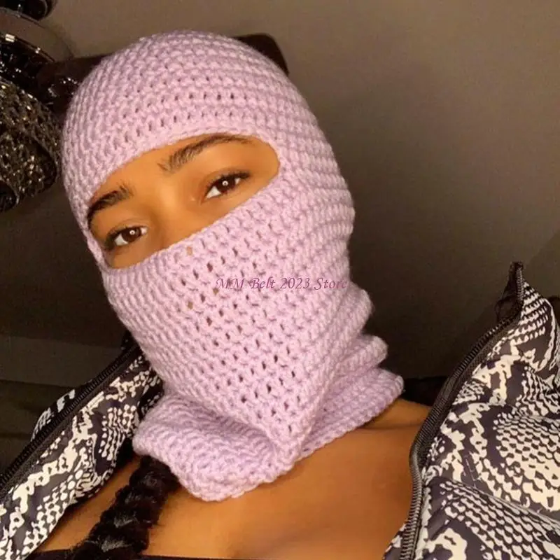 49ME قوس قزح مخطط بالاكلافا هالوين بالاكلافا متماسكة بالاكلافا مقنعين قبعة وشاح للجنسين الشتاء وشاح مقاوم للرياح #2