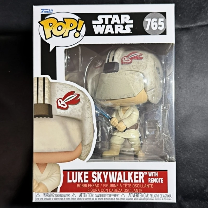 Funko Pop! Luke Skywalker de Star Wars original con control remoto # Figura de Vinilo 765, Modelo Coleccionable, Adorno de Escritorio, Juguete, Regalo para Fanáticos