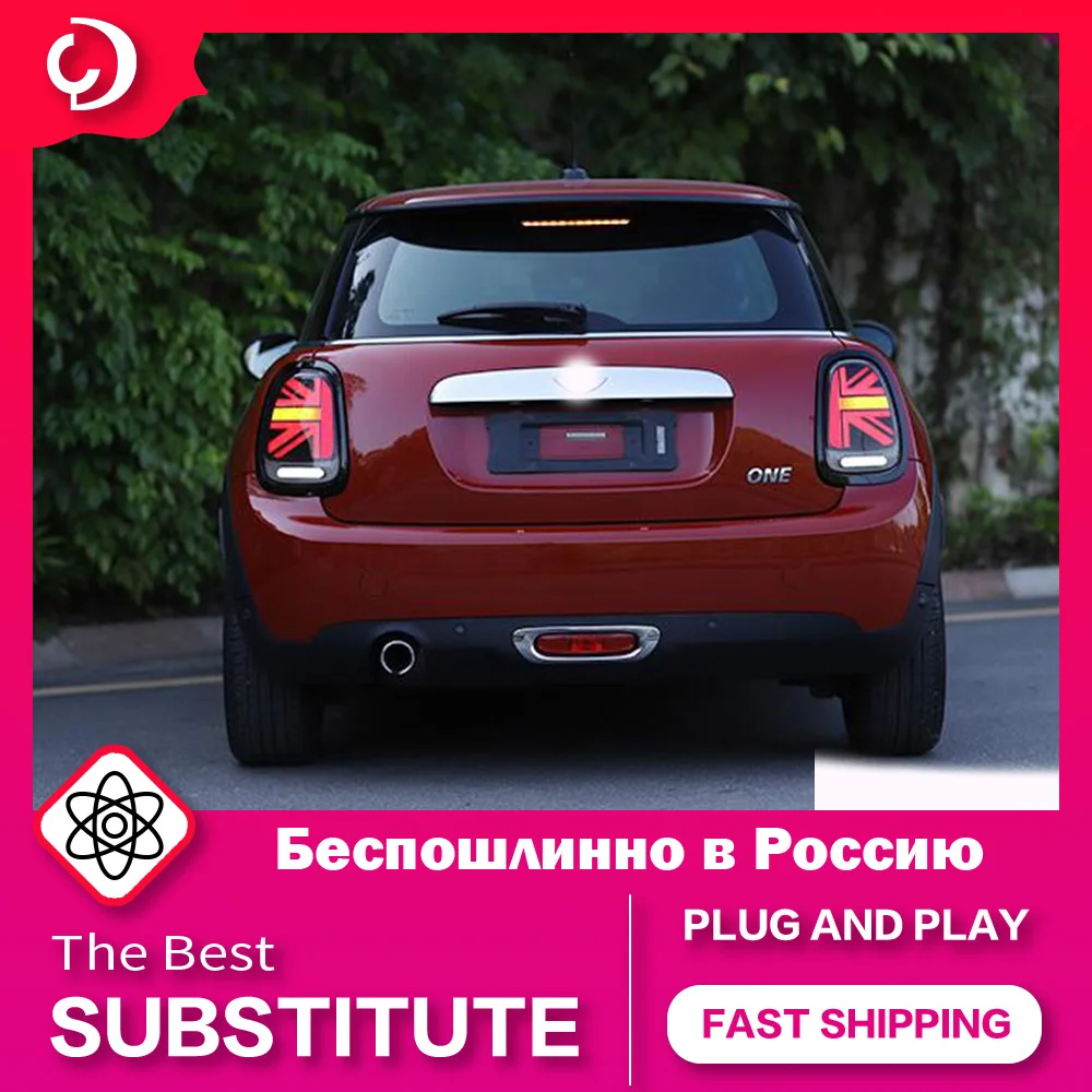 AKD Car Styling Taillights for Mini Cooper F55 F56 F57 2014-2019 LED Taillights DRL Rear Reverse Brake Light Accessories