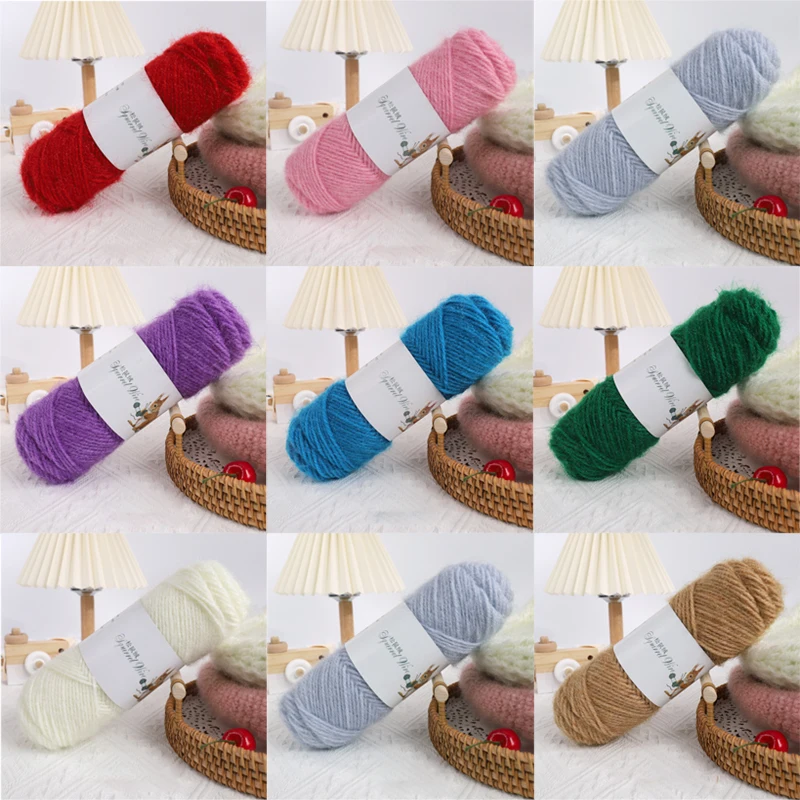 75g/ball Squirrel Cashmere Yarn Fine Worsted Hand Knitting Yarn Wool Thread For DIY Hand Woven Scarf Hat Coat Baby Yarn