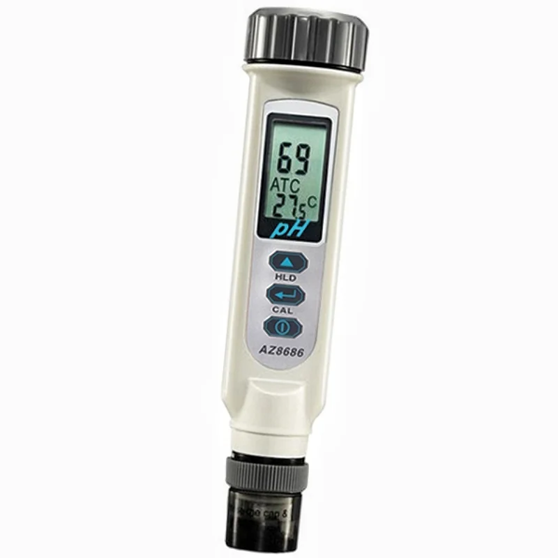 

AZ8686 LCD Dual Display PH Tester and Temperature MeasurementHighly Accurate Pen Water pH Meter with 3-Point Auto Calibration