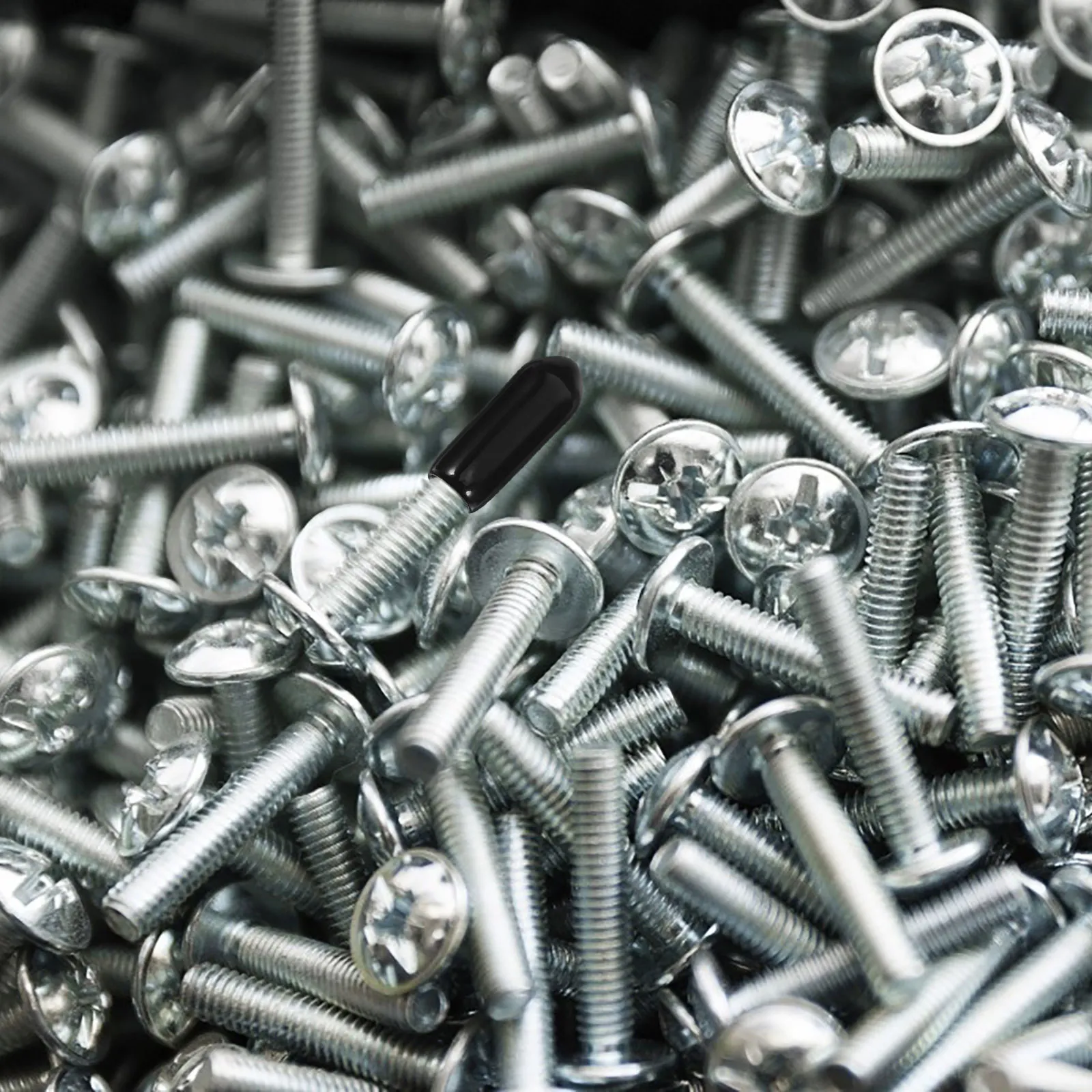 50Pcs Rubber Bolt Covers Flexible Safety Thread Protectors for Screws Bolts Tubing Ends Antislip Grip Industrial Household