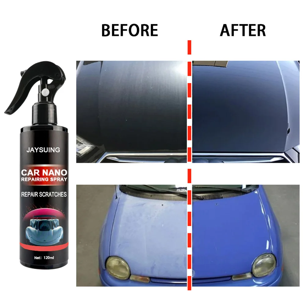 2 Bottles Car Scratch Spray Vehicle Nano Repairing Spray Car Paint Restoring Tool Car paint nano-coating liquid