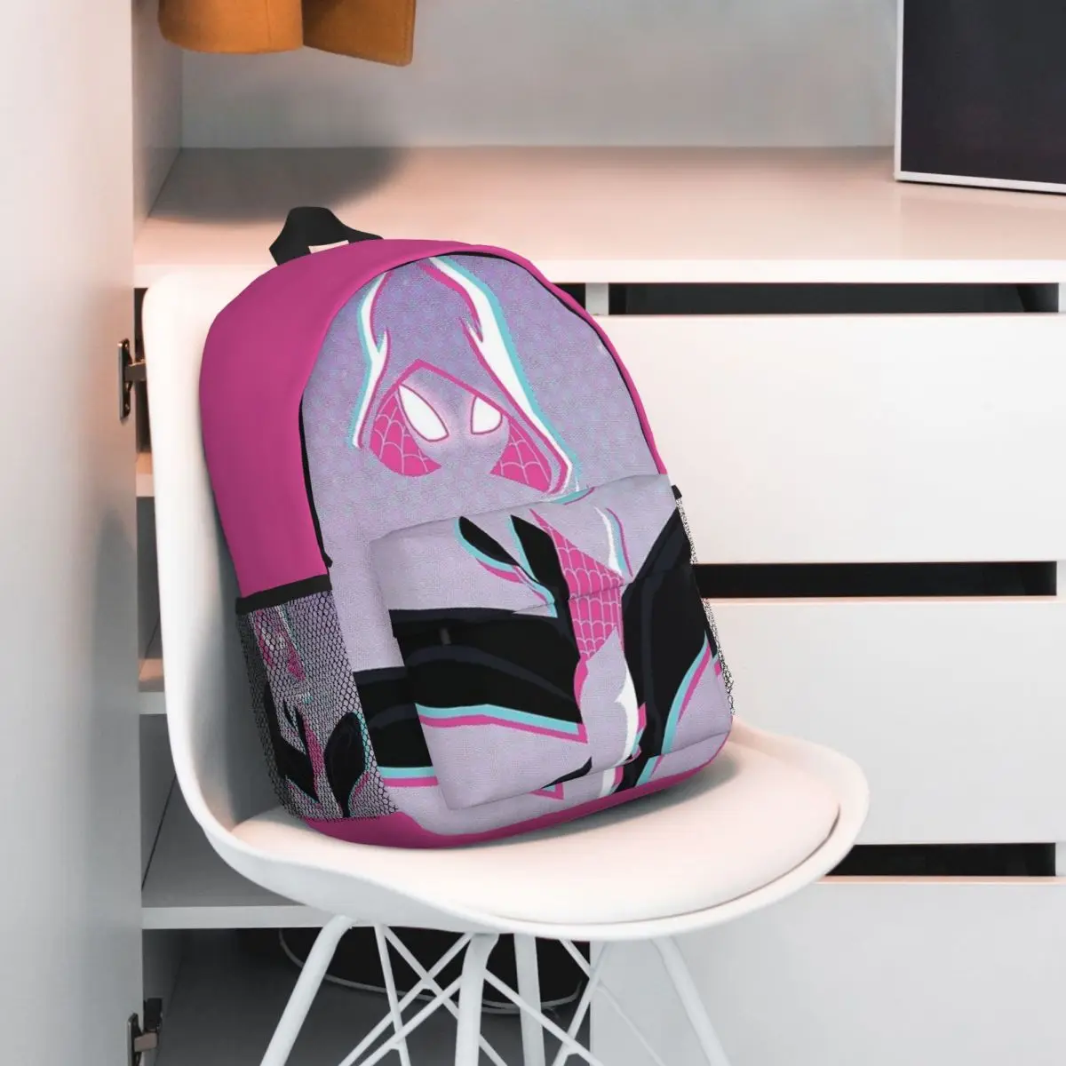 Spider-Gwen-Sac à Dos pour Enfant, Femme et Adolescent, Cartable de Voyage pour Ordinateur Portable