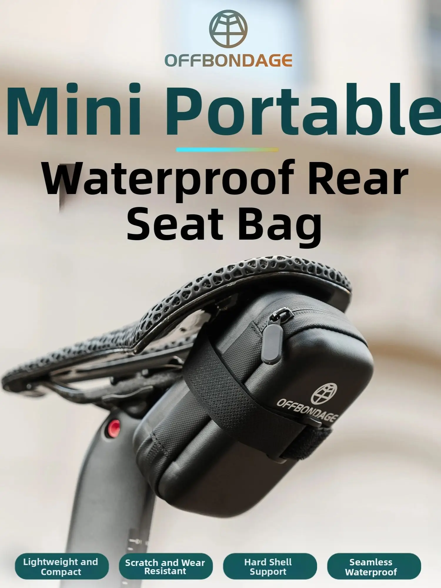 AliExpress OFFBONDAGE Mini Bicycle Saddle Bag Portable Road Bike Tail Bag Waterproof Lightweight 0.7L Bag Cycling Tools Bag MTB Accessories