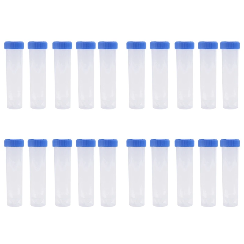 

ГОРЯЧАЯ ПРОДАЖА, 20 шт., 50 мл, пластиковая прозрачная центрифужная пробирка со шкалой, пластиковая пробирка, отдельно стоящая с завинчивающейся крышкой