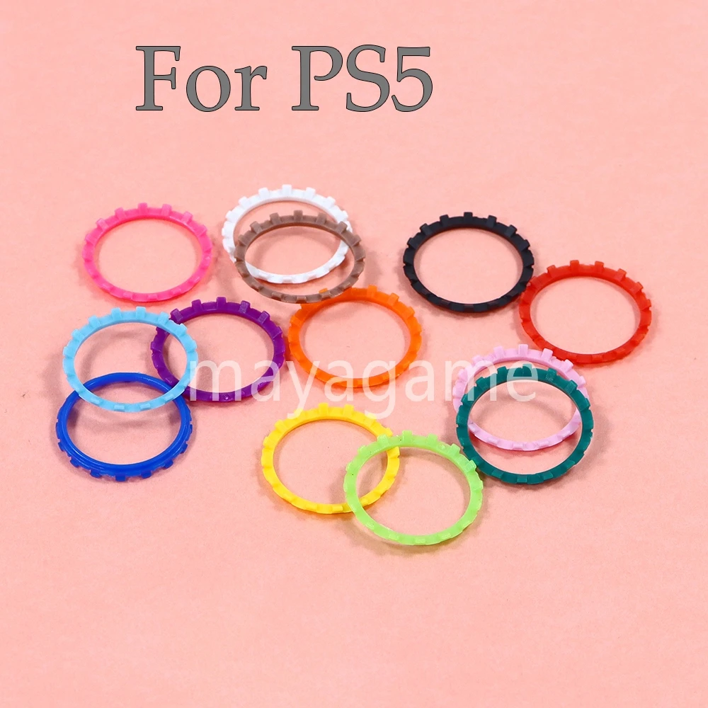 50pcs Plastic Accent Rings For Sony DualSense 5 PS5 Controller Joystick Handle Front Cover