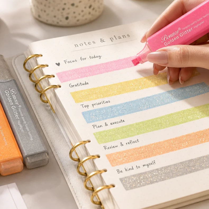 conjunto-de-6-canetas-marcadoras-com-glitter-marcadores-fluorescentes-para-escola-escritorio-e-anotacoes