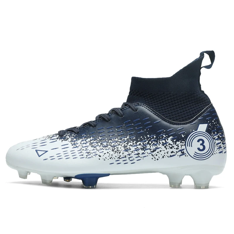 Football Shoes TF/FG Football Shoes Youth Students Match Breathability Non-slip Turf Training Sports Shoes Outdoor Sports Shoes