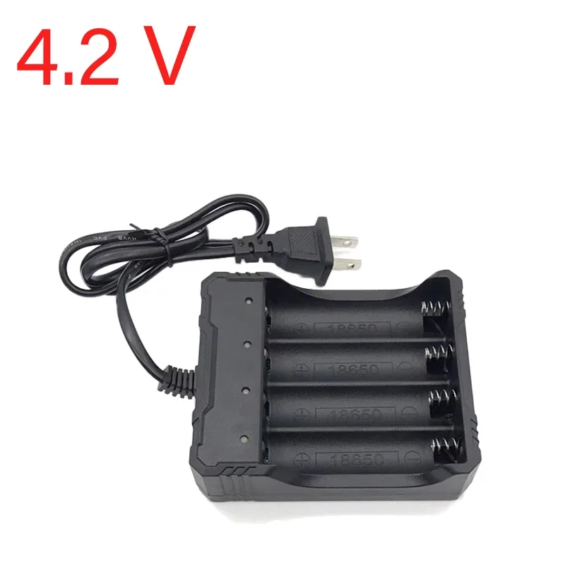 1pcs EU/US Plug Smart Rapid Charge 4.2V 1200mA 4 Slot Charger for 18650 Rechargeable Li-Ion Battery Flashlight Battery Charger
