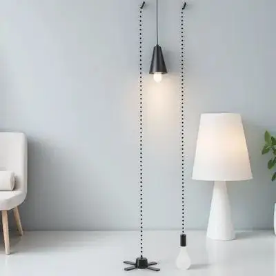 

Retro Extension Extender For Ceiling Light Bulb Long Metal Decorative Replacement Accessory Fan Extension Lamp Pull Extender