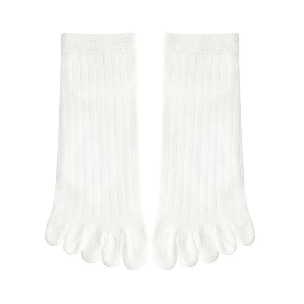 

1Pair New Cotton Five-toe Socks Short Tube Breathable Pilates Socks Split Toe Sweat-absorbent Low-cut Ankle Sports Socks