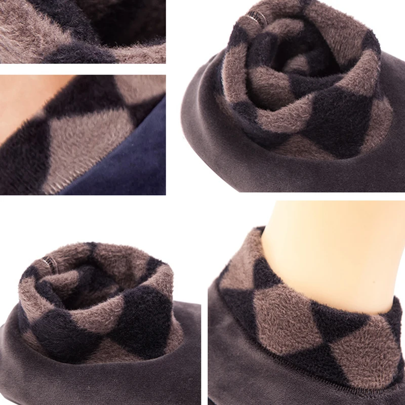 Nuovi calzini in morbido pile da donna per uomo addensare calzini invernali caldi per stivali Unisex elastici antiscivolo moda calzini da pavimento