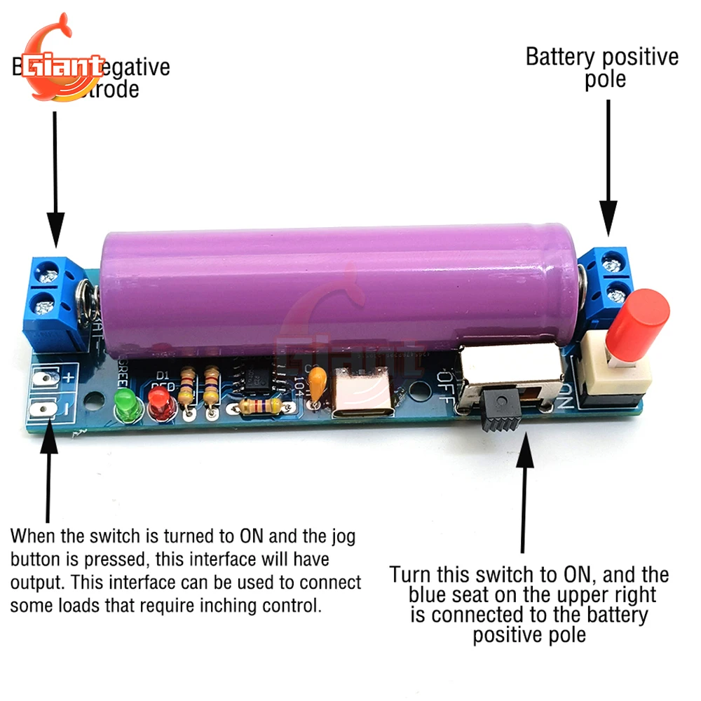 DC 3.7V 18650 Lithium Battery Charger Module Power Supply Converter USB TYPE-C Charger Board DIY Battery Fast Charger Board Kit