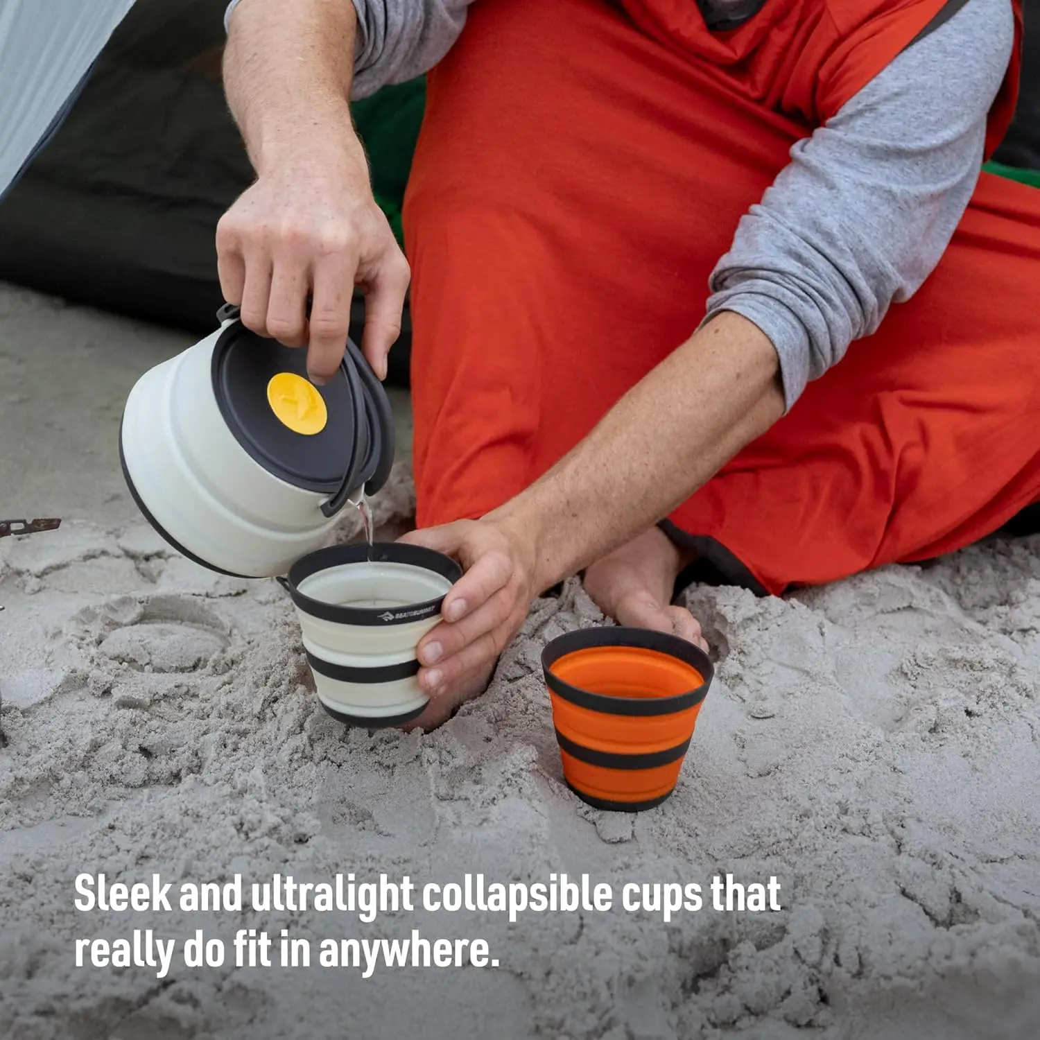 Ultralight Collapsible 12 oz Camp Cup for Backpacking